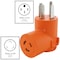 Ac Works Plug Adapter, L6-20R, 14-50P, L6-20P, 14-50P, 0 ft., Orange AD1450L620 - alternate 7